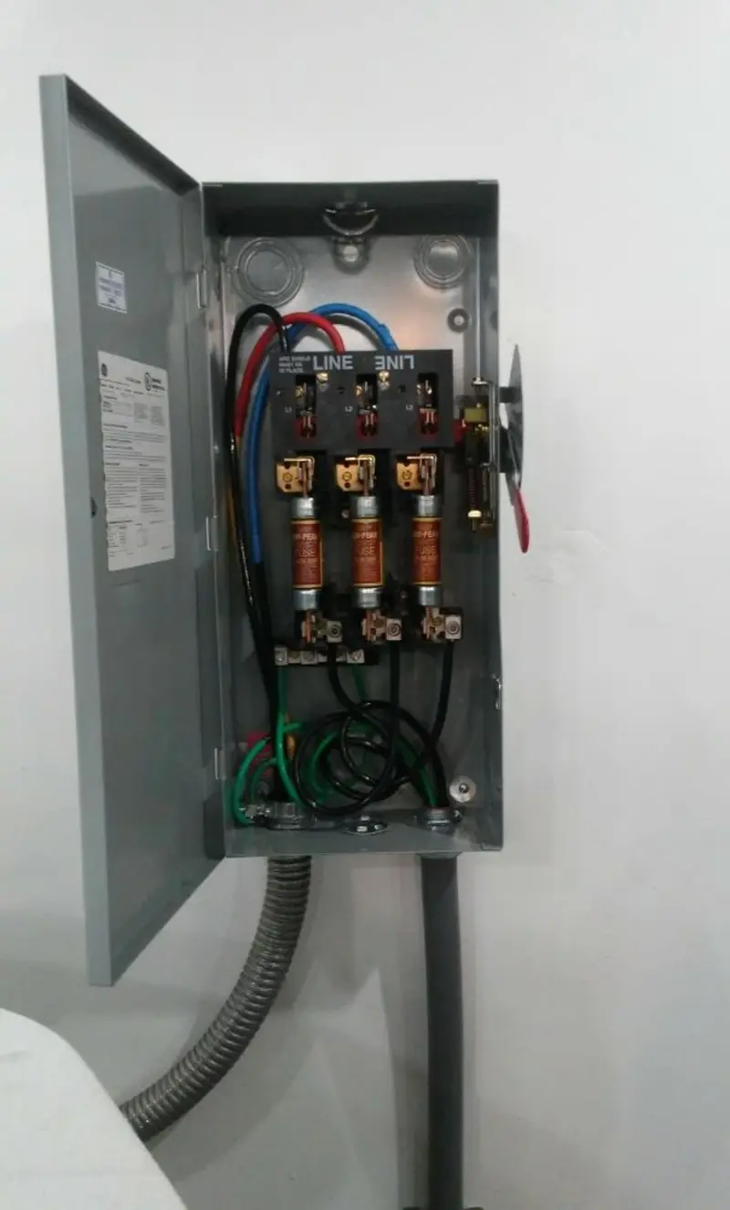 Three-phase disconnect switch installed for Electrical Wiring & Rewiring in Aiken